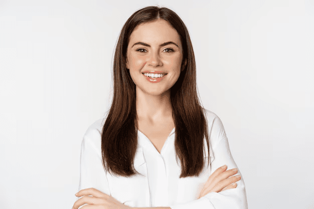 Smiling woman portrait